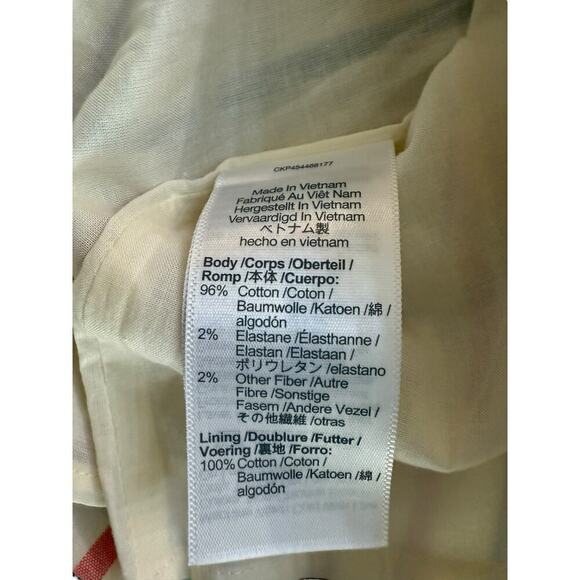 Madewell Women's Flecked Rainbow Stripe Print Button Slit Midi Skirt Size 6 - Picture 10 of 10